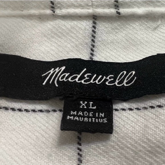 NWOW Madewell Flannel Tie-Neck Shirt Windiowpane
Pattern - Size XL - Picture 14 of 14